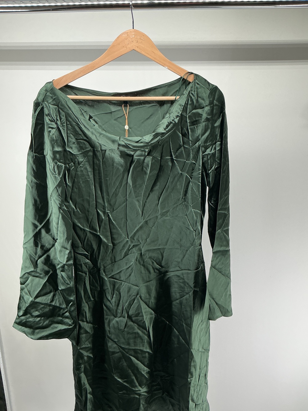 100% Washable Silk Long Sleeve Mini Dress